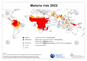 malaria kaart ITG